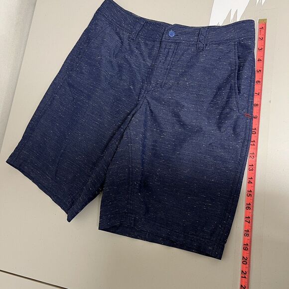 Toad & Co Mission Ridge Shorts Men 31 Blue Speckled Chino Hiking Nylon Blend - Picture 5 of 9